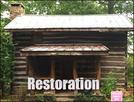 Historic Log Cabin Restoration  Roduco, North Carolina